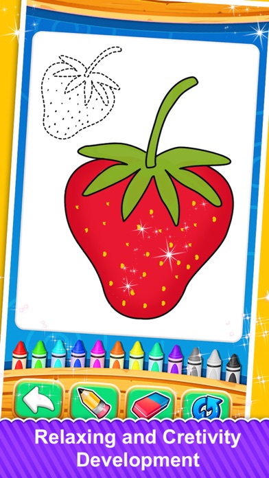 Screenshot #1 pour Fruits and Vegetable Coloring