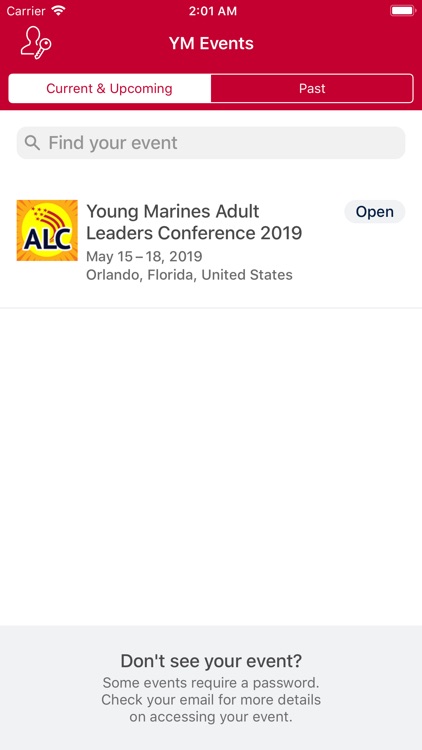Young Marines Events App
