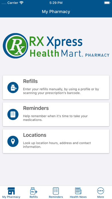 Screenshot #1 pour Rx Xpress Healthmart Pharmacy