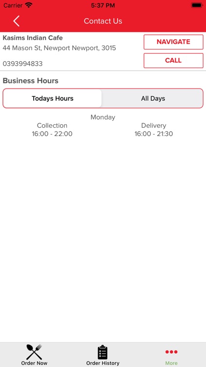 Kasims Indian Cafe screenshot-3