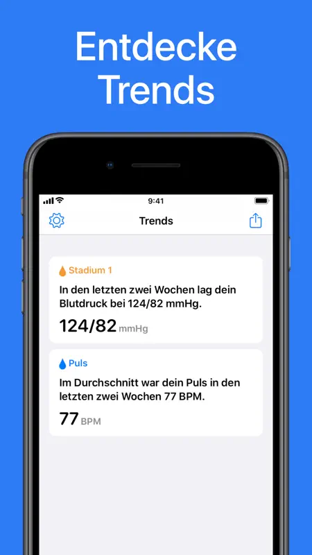Blutdruck App screenshot 3 of 4