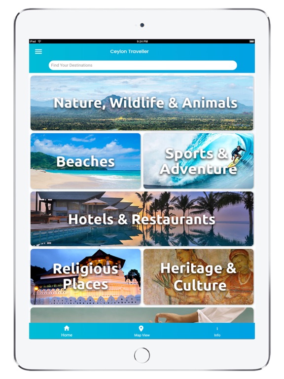 Ceylon Traveller iPad screenshot 2 - Travel app