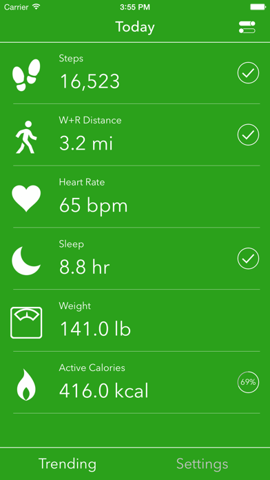 Screenshot #1 for Dashboard for Apple Health App