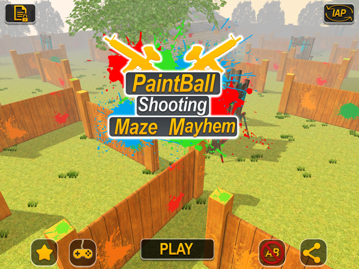 Paintball Shooting Maze Mayhem