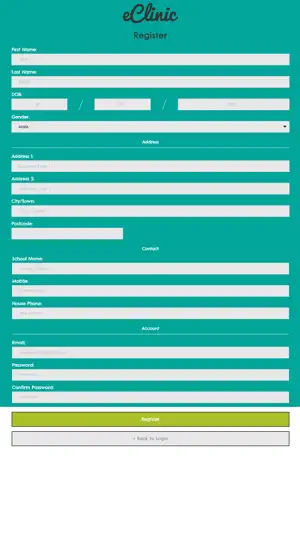 eClinic CAMHS screenshot 2