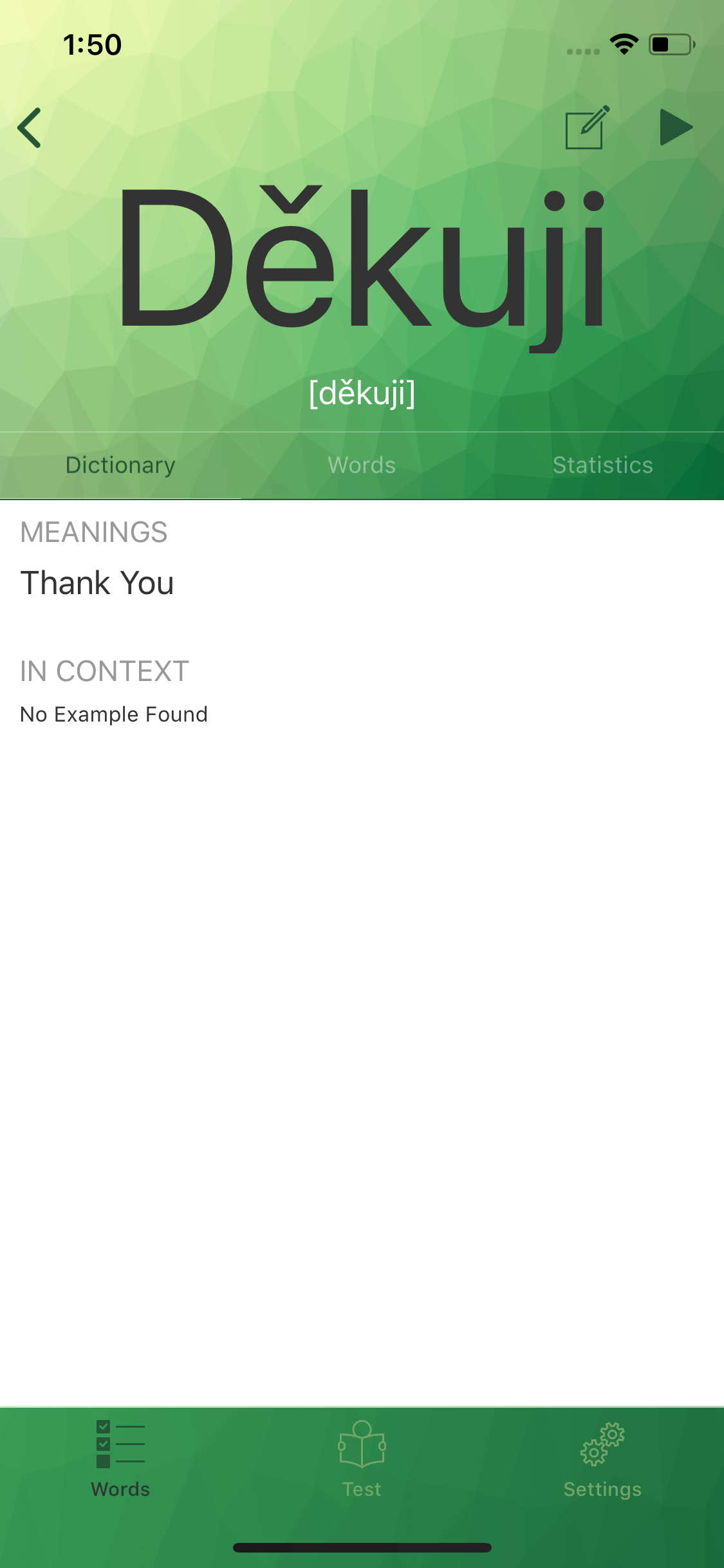 Words Notifications