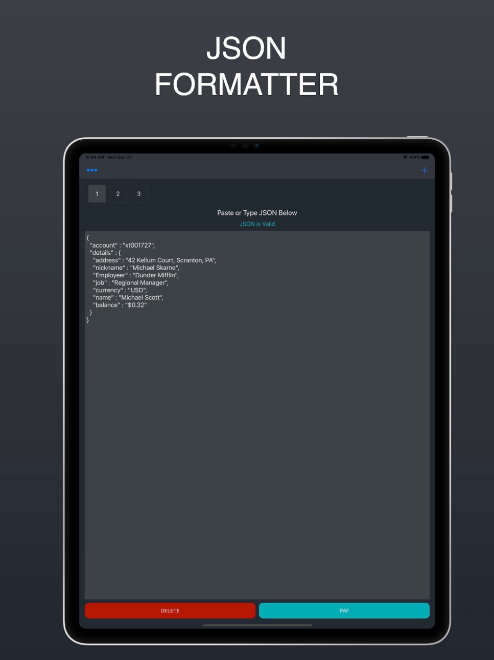 iPad screenshot