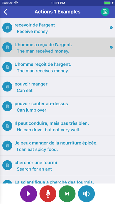Learn French Daily iPhone screenshot 5 - Education app