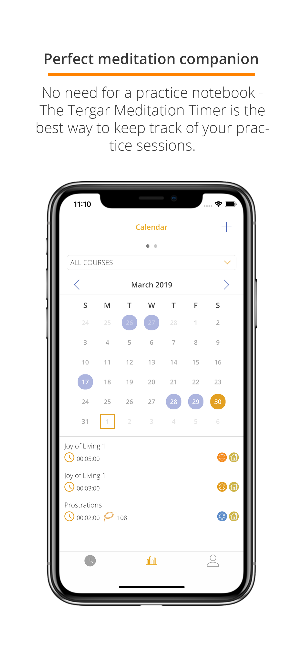 Tergar Meditation Tracker
