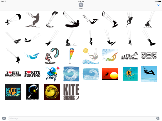 Screenshot #4 pour Kiteboarding Stickers