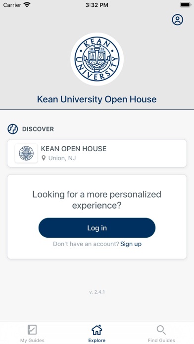 Kean University Admissions screenshot 2