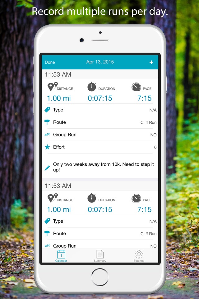 Running Log screenshot 4