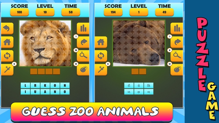 Animal Word Puzzle : Guess It