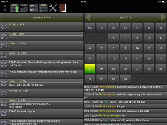 MyRo Agenda app screenshot 2