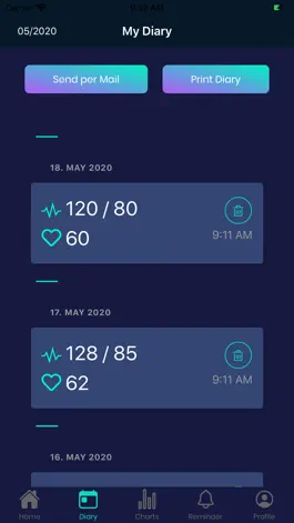 Game screenshot Blood pressure measure diary hack