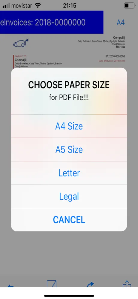 Electronic Invoice Crypto