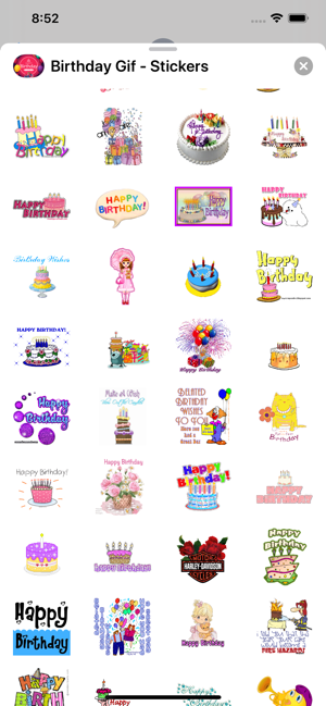 Birthday Gif Stickers pack(圖3)-速報App