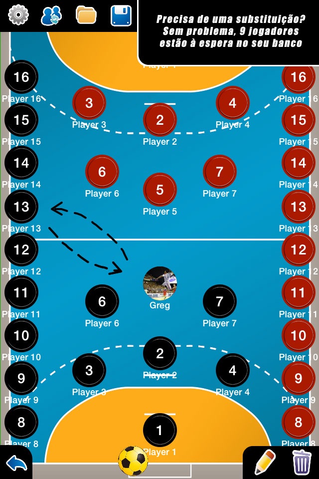 Coach Tactic Board: Handball++ screenshot 2