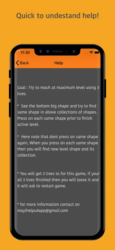 FindShape game - tap on shape
