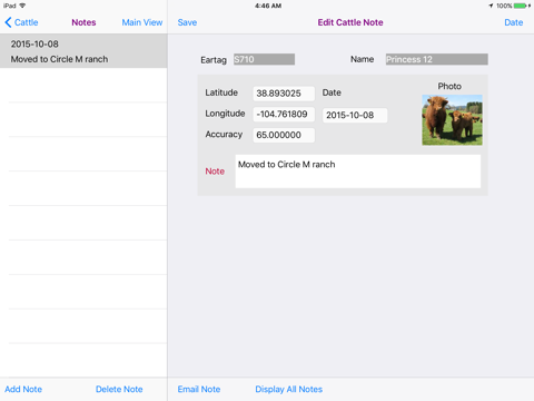 Cattle Database screenshot 3