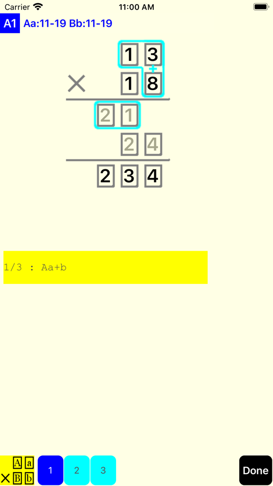 #2. 2 Digit Multiplication (iOS) 由: Yasuyoshi Ota