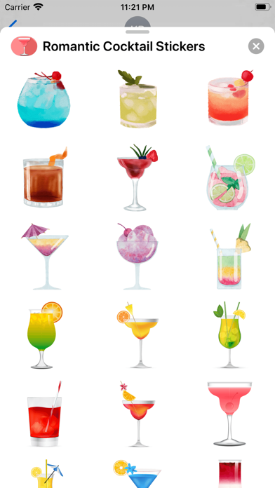 Romantic Cocktail Stickers screenshot 3