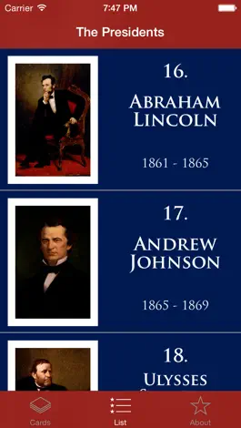Game screenshot The Presidents - Flash Cards apk