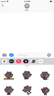funny devil animated stickers iphone screenshot 2