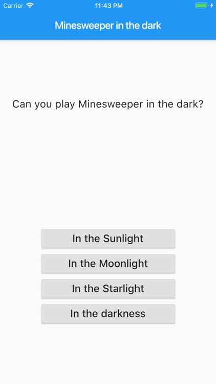 Minesweeper in the dark