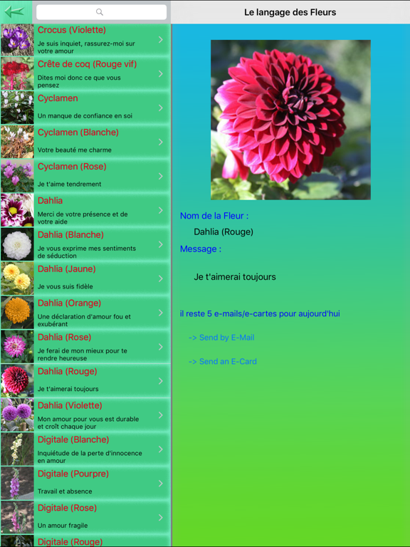 Screenshot #5 pour Le langage des Fleurs