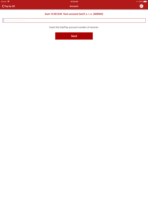 Gexpay - Digital mobile wallet iPad screenshot