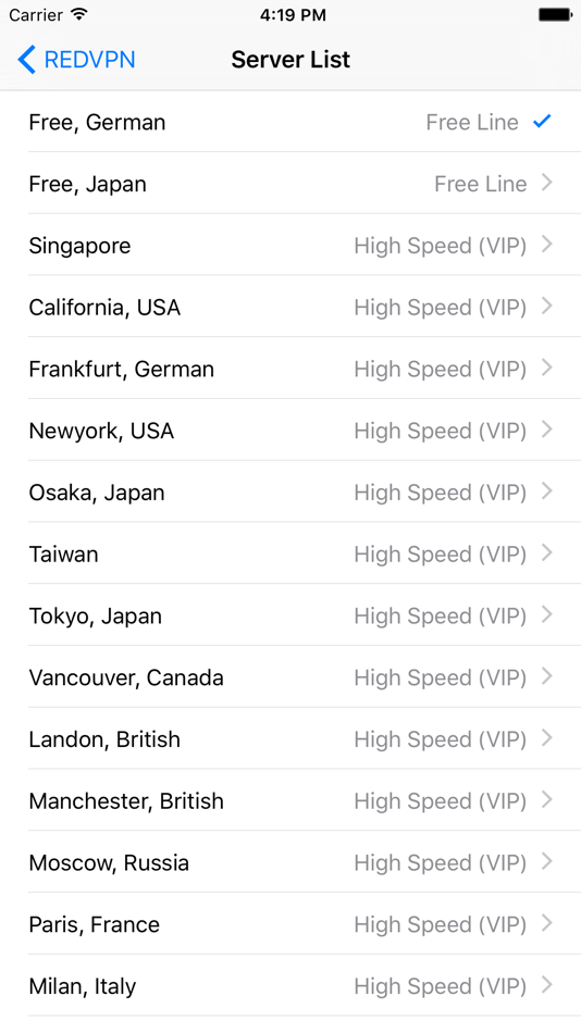 #3. REDVPN - Network Accelerator (iOS) 由: Tuoyou Technology Ltd.
