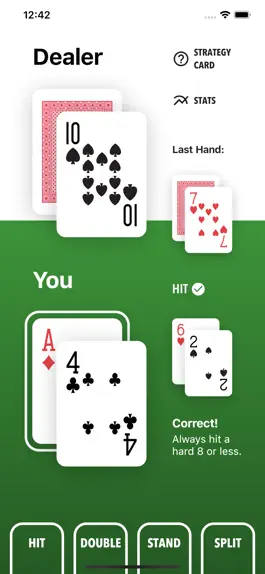 Game screenshot Blackjack Trainer+ Strategy apk