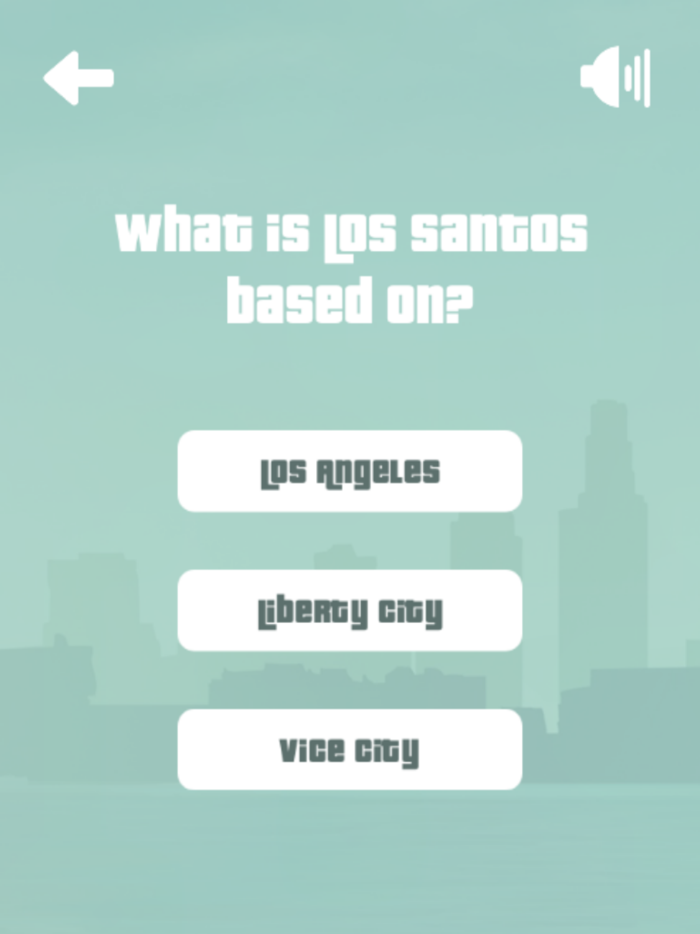 Quiz for GTA San Andreas