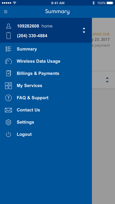 Bell MTS MyAccount Screenshot