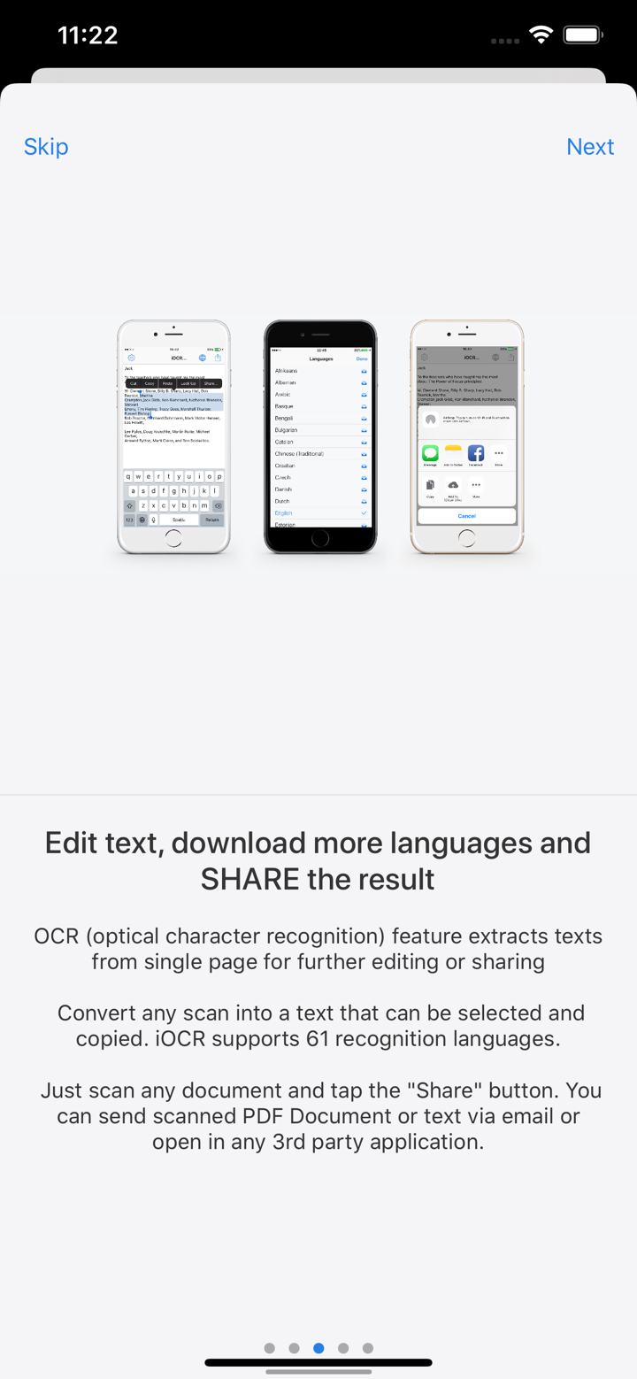 扫描全能王 - 图片转文字识别文本pdf等 screenshot 3