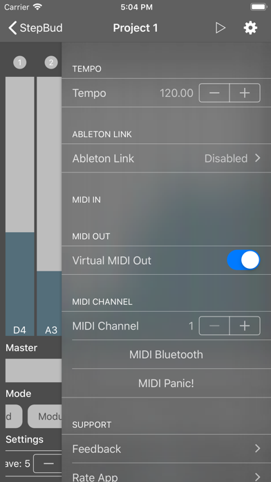 Screenshot #2 pour StepBud - AUv3 MIDI Sequencer