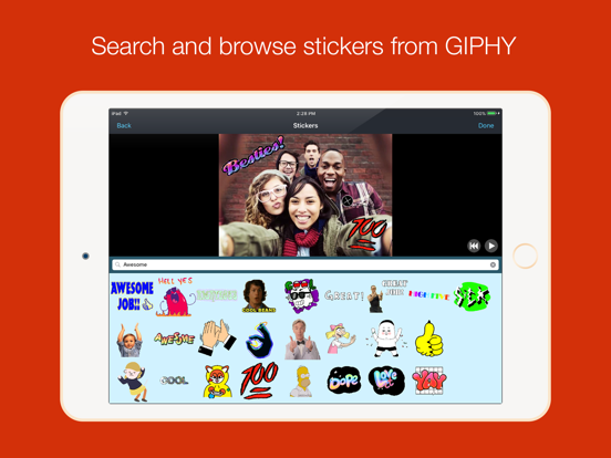 Add GIFs to Videos & Photos iPad screenshot 4 - Photo & Video app