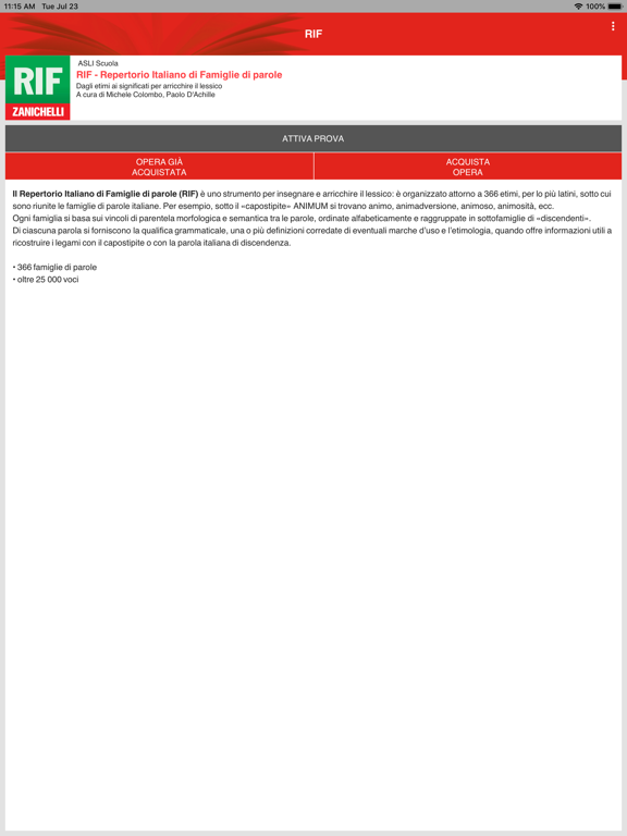 Screenshot #4 pour Repertorio Famiglie di Parole