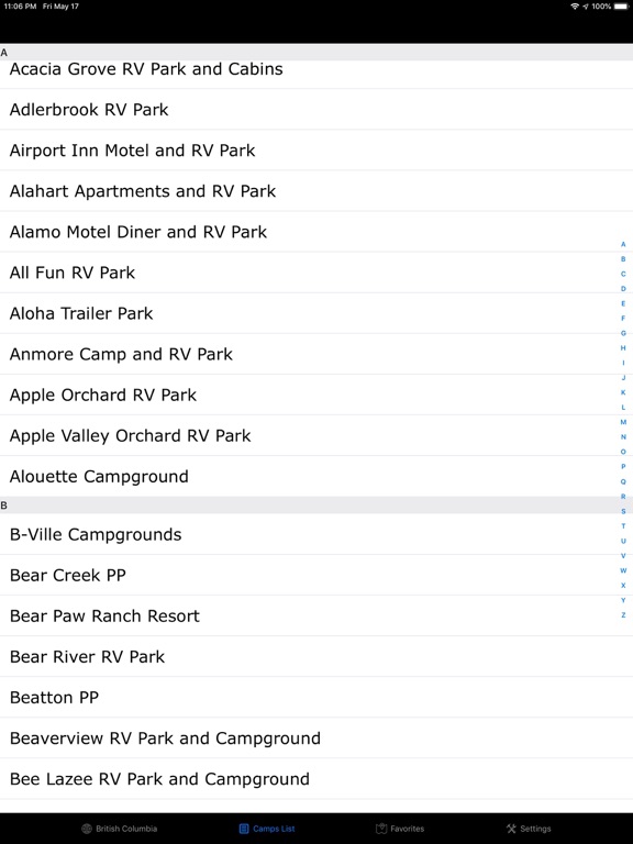 Screenshot #6 pour British Columbia & Yukon RV's