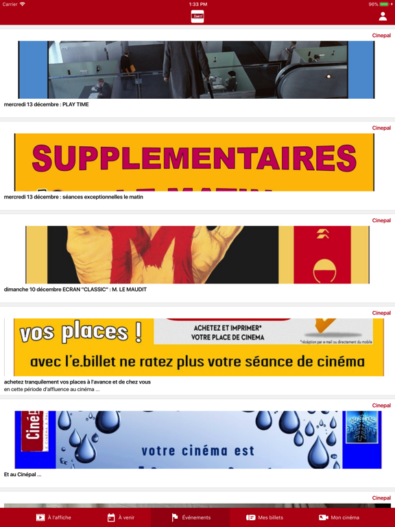 Cinépal iPad screenshot 4 - Entertainment app