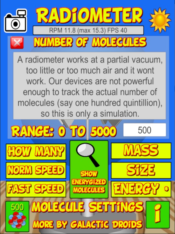 Radiometer iPad screenshot