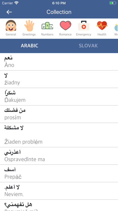 Screenshot #1 pour Arabic Slovak Dictionary