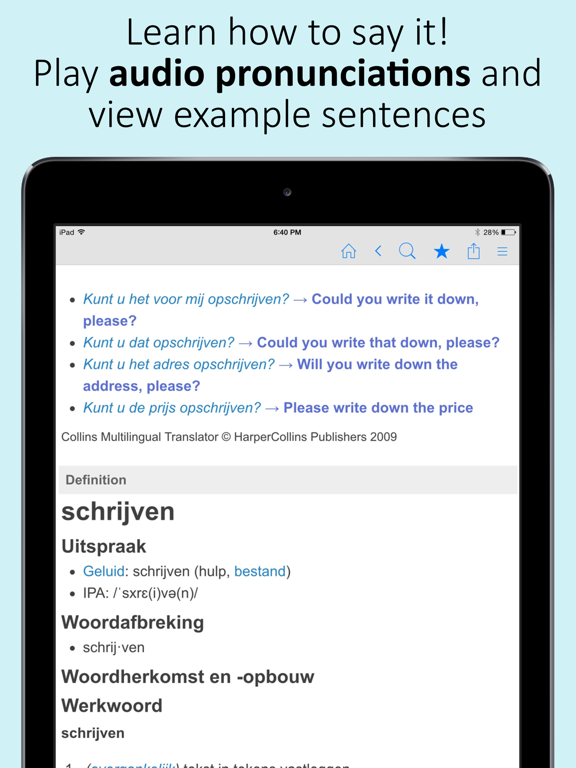 Screenshot #5 pour Dutch Dictionary & Thesaurus