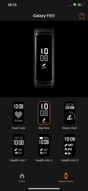 galaxy fit e ios