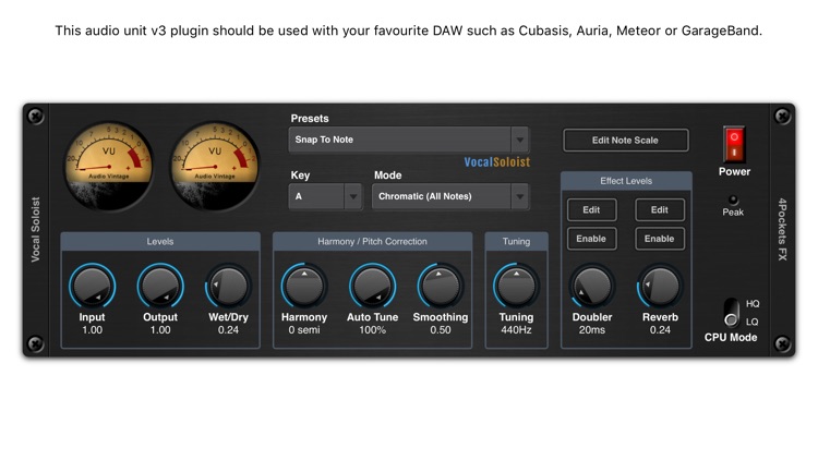 Vocal Soloist AUv3 Plugin