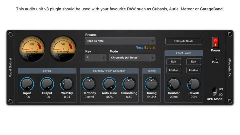 Vocal Soloist AUv3 Plugin iPhone Ekran Görüntüsü 1
