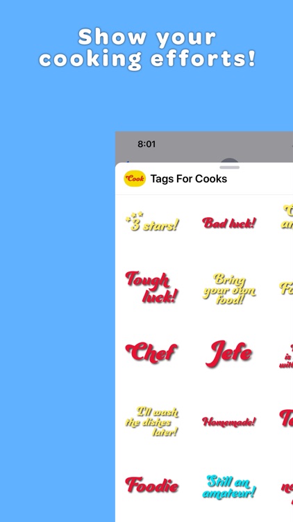 Tags for Cooks Stickers