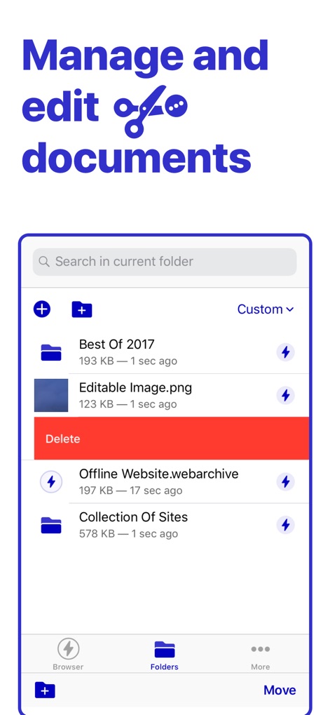 Bolt Browser and Documents - Organized Document Management