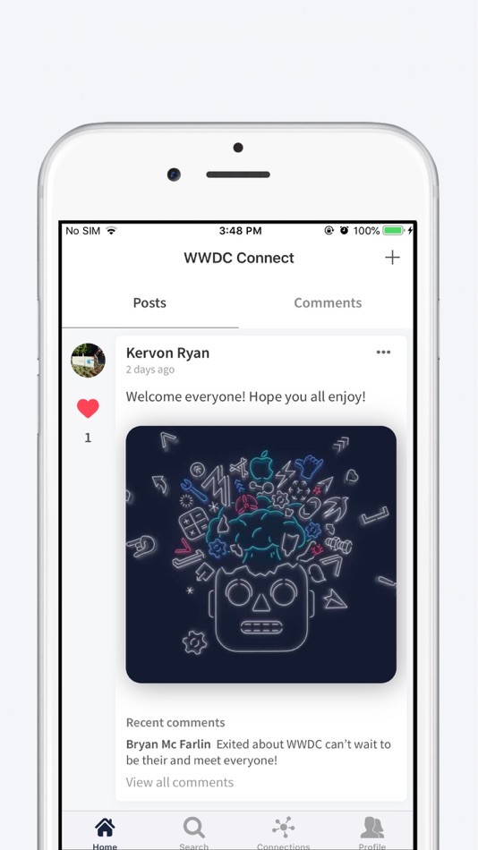 #2. Connect App for WWDC (iOS) 由: Kervon Ryan